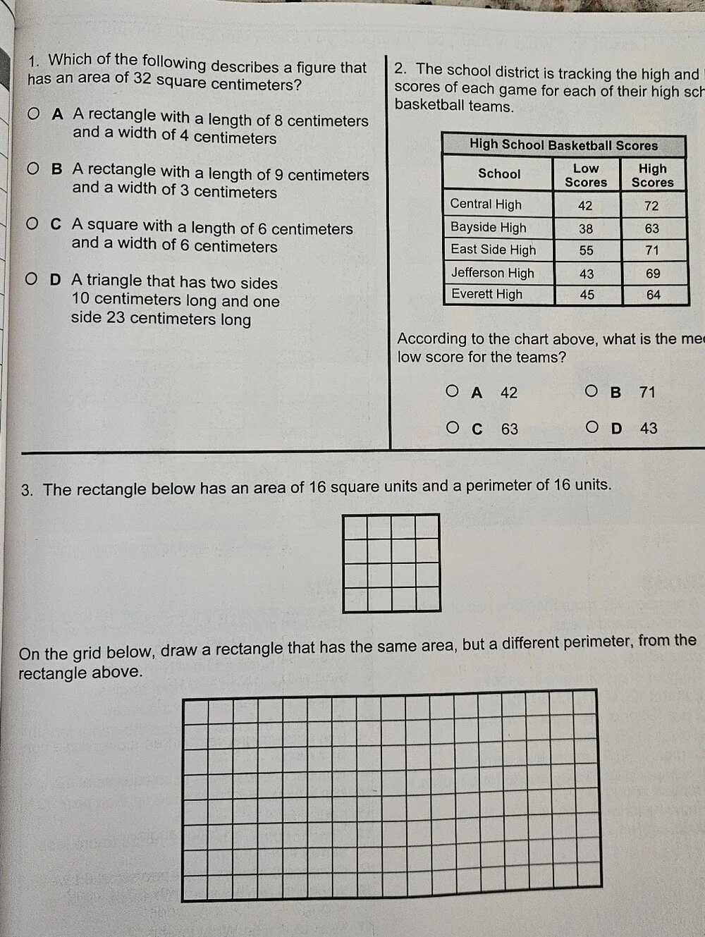 Reading Comprehension Skills and Math Standardized Tests Grades 5 &6